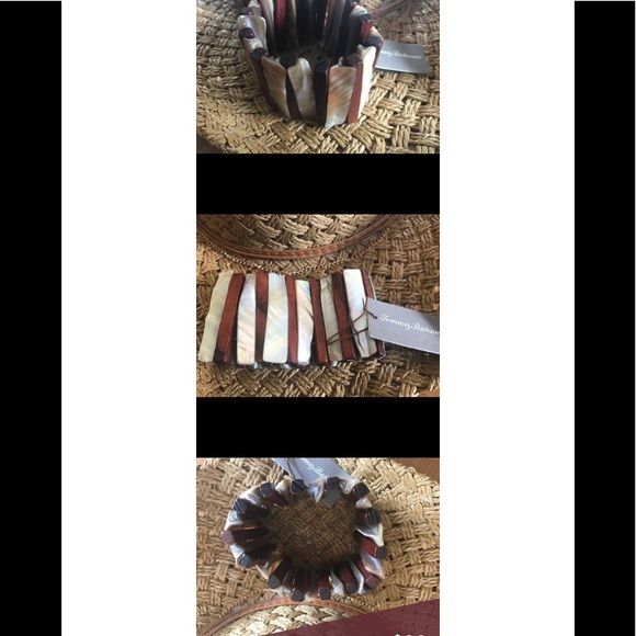 Tommy Bahama Jewelry - Tommy Bahama Mother of Pearl & Wood Bracelet NEW